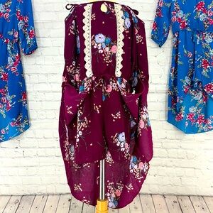 Pink & Violet HiLo Shorts‎ Romper skirt overlay Gorgeous Girls size 8 & 10/12